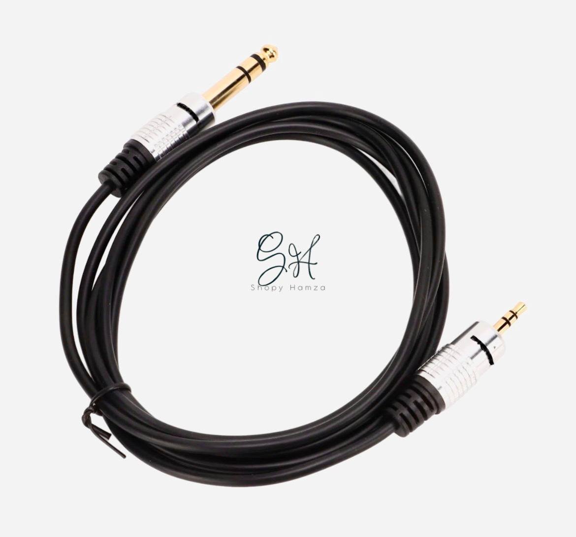 Cable audio Jack 3,5 mm vers 6,5 mm - 1,5 m
